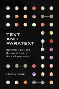 Cover of Text and Paratext