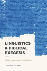 Cover of Linguistics & Biblical Exegesis