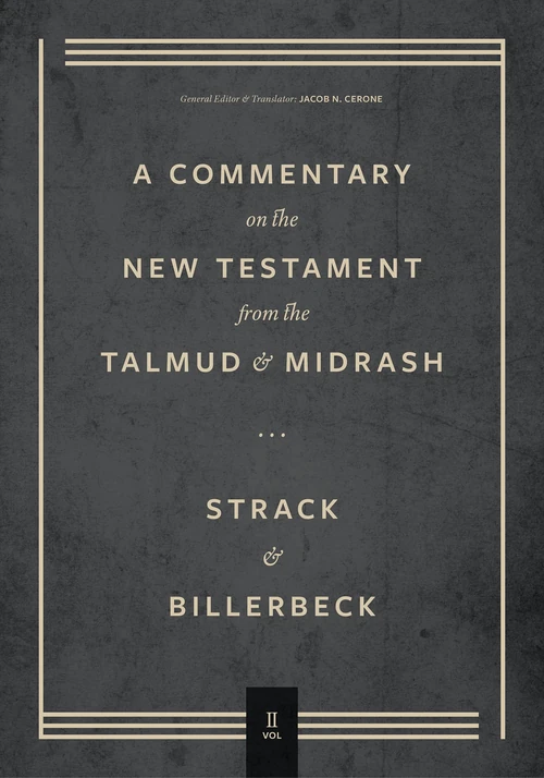 Cover of Commentary on the New Testament from the Talmud and Midrash