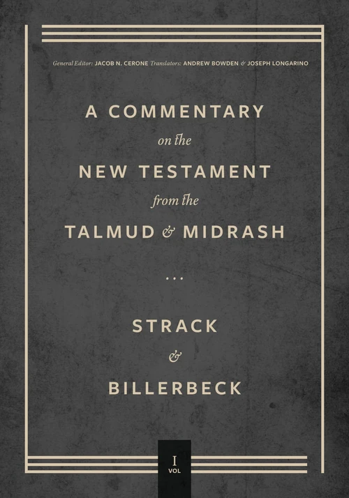 Cover of Commentary on the New Testament from the Talmud and Midrash