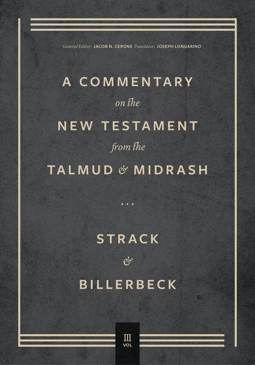 Cover of Commentary on the New Testament from the Talmud and Midrash