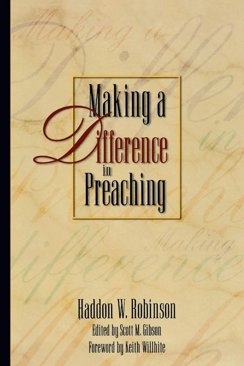 Cover of Making a Difference in Preaching