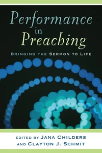 Cover of Performance in Preaching