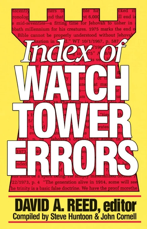 Cover of Index of Watchtower Errors 1879 to 1989