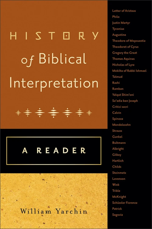 Cover of History of Biblical Interpretation