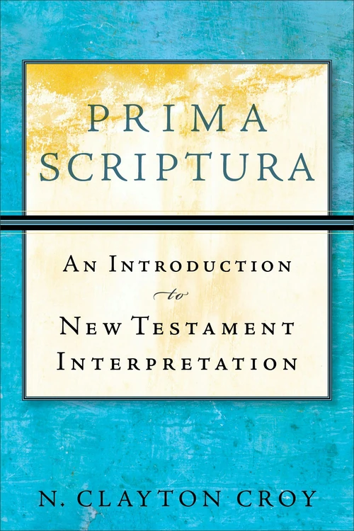 Cover of Prima Scriptura