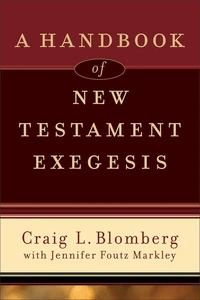 Cover of A Handbook of New Testament Exegesis