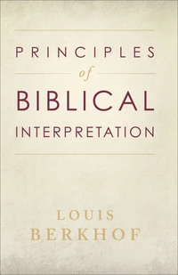 Cover of Principles of Biblical Interpretation