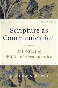 Cover of Scripture as Communication