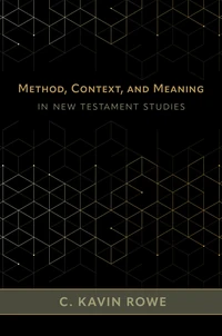 Cover of Method, Context, and Meaning in New Testament Studies