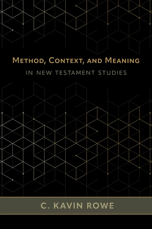 Cover of Method, Context, and Meaning in New Testament Studies