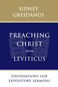 Cover of Preaching Christ from Leviticus