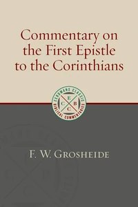 Cover of Commentary on the First Epistle to the Corinthians