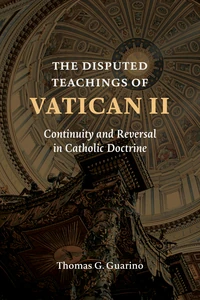 Cover of The Disputed Teachings of Vatican II