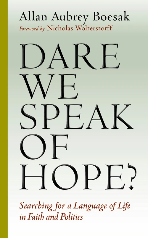 Cover of Dare We Speak of Hope?