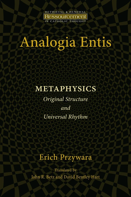 Cover of Analogia Entis: Metaphysics