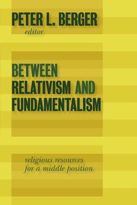 Cover of Between Relativism and Fundamentalism