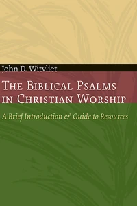 Cover of The Biblical Psalms in Christian Worship