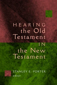 Cover of Hearing the Old Testament in the New Testament