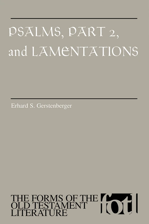 Cover of Psalms, Part 2, and Lamentations
