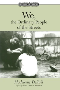 Cover of We, the Ordinary People of the Streets