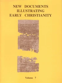 Cover of New Documents Illustrating Early Christianity, 7