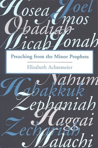 Cover of Preaching from the Minor Prophets