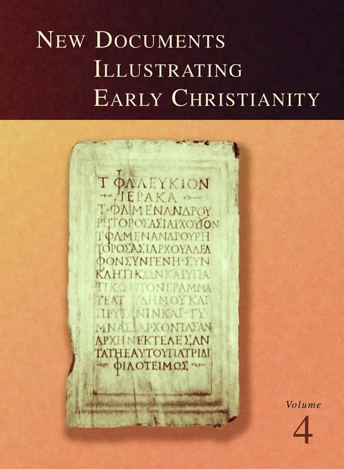 Cover of New Documents Illustrating Early Christianity, 4