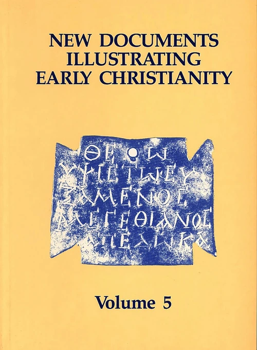 Cover of New Documents Illustrating Early Christianity, 5