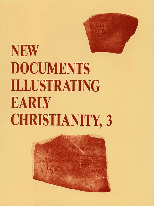 Cover of New Documents Illustrating Early Christianity, 3