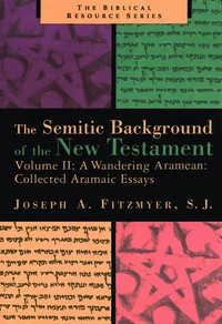 Cover of The Semitic Background of the New Testament, Volume 2
