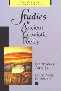 Cover of Studies in Ancient Yahwistic Poetry
