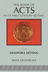 Cover of The Book of Acts in Its Diaspora Setting