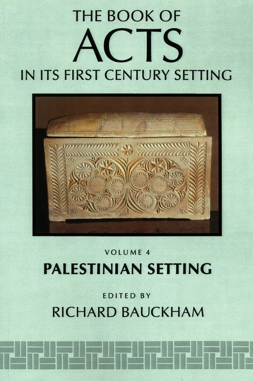 Cover of The Book of Acts in Its Palestinian Setting