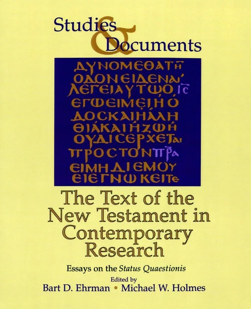 Cover of The Text of the New Testament in Contemporary Research