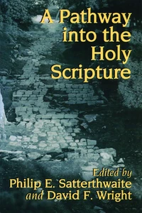 Cover of A Pathway into the Holy Scripture
