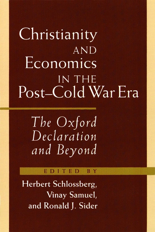 Cover of Christianity and Economics in the Post-Cold War Era