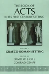 Cover of The Book of Acts in Its Graeco-Roman Setting