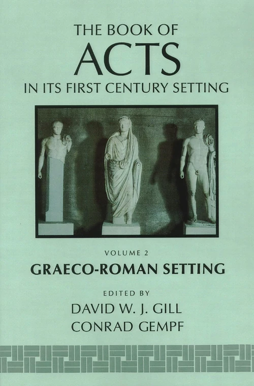 Cover of The Book of Acts in Its Graeco-Roman Setting