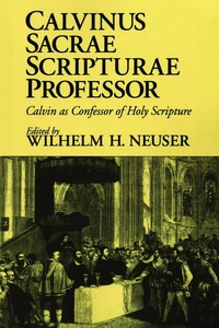 Cover of Calvinus Sacrae Scripturae Professor