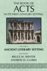 Cover of The Book of Acts in Its Ancient Literary Setting