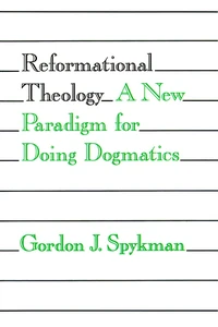 Cover of Reformational Theology