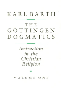 Cover of The Göttingen Dogmatics