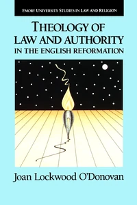 Cover of Theology of Law and Authority in the English Reformation