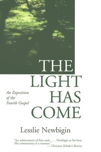 Cover of The Light Has Come