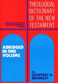 Cover of Theological Dictionary of the New Testament
