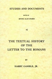Cover of The Textual History of the Letter to the Romans