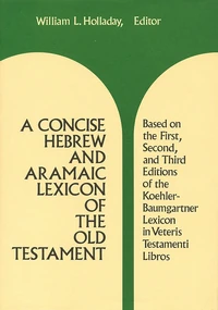 Cover of A Concise Hebrew and Aramaic Lexicon of the Old Testament