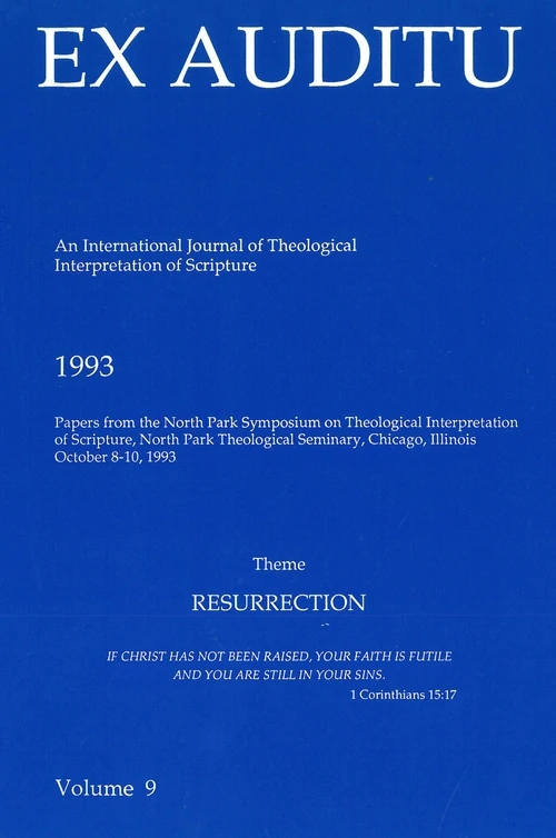 Cover of Ex Auditu - Volume 09