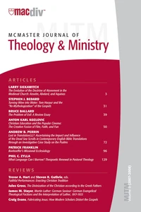 Cover of McMaster Journal of Theology and Ministry: Volume 9
